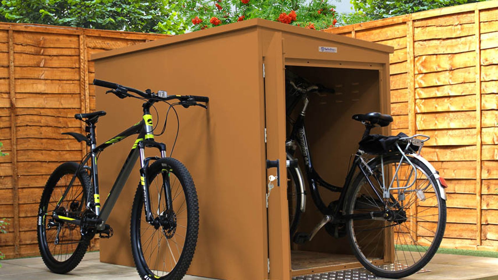 Metal 2 Bike Bunker - Brown.jpg