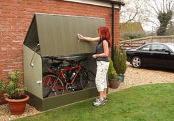 Secure outdoor hotsell bike storage