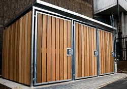 Cycle Shelter with Timber Cladding  TC2