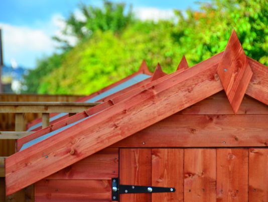 Wooden bike shed For Gardens