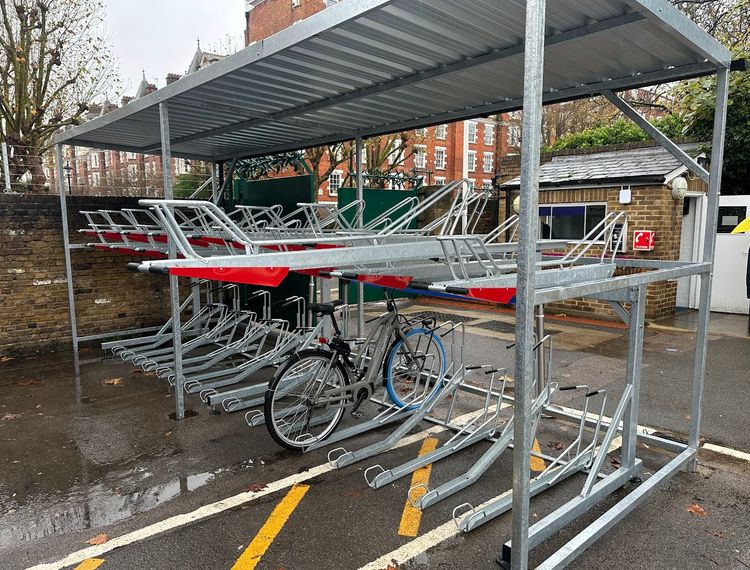 Two Tier Bike Racks for secure bicycle storage