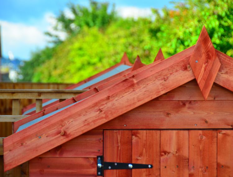 Wooden bike shed For Gardens