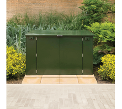 Secure Metal 4 Bike Bunker - Fir Green.png
