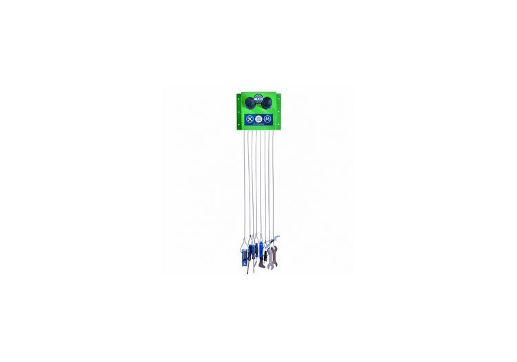 Wall mounted bike tools with holder 