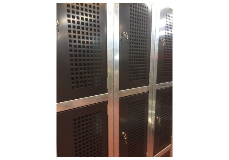 Folding Bicycle Locker (3 compartments) Black