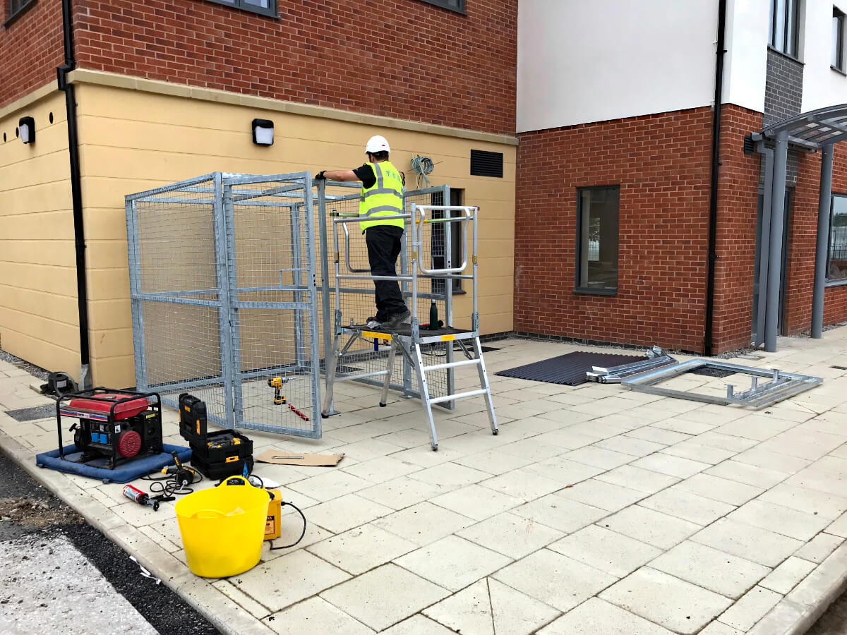 Nationwide cycle shelter installation