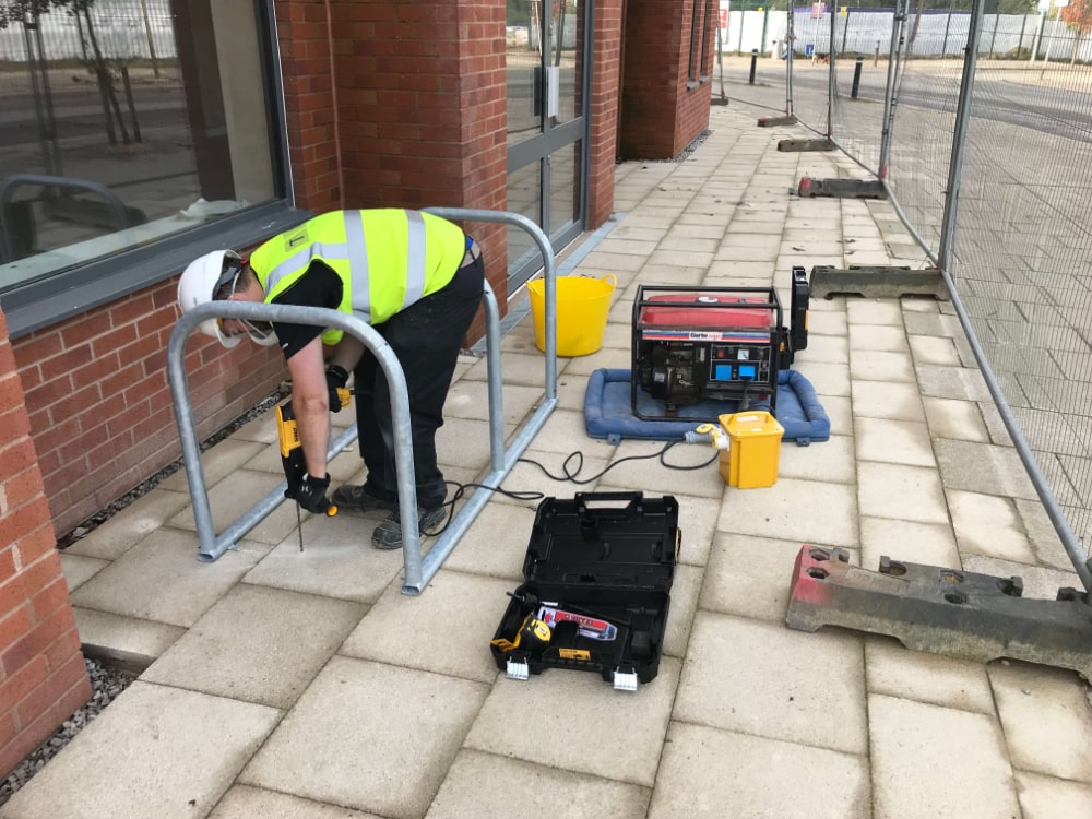 SECURE Cycle Store Bike Rack Installation