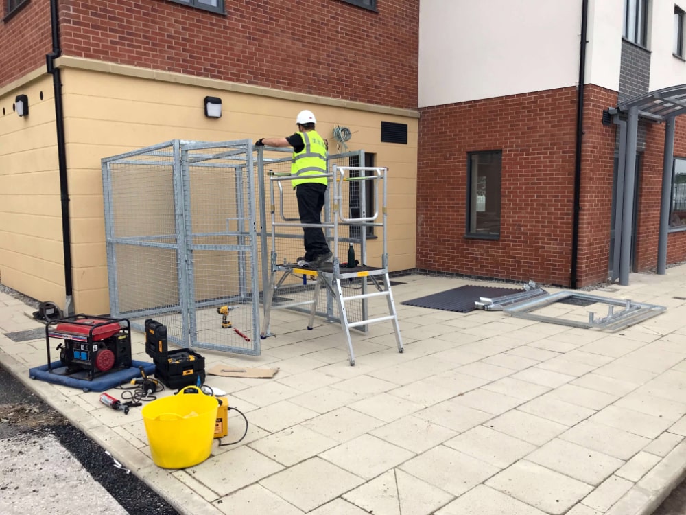 SECURE Cycle Store Shelter Installation