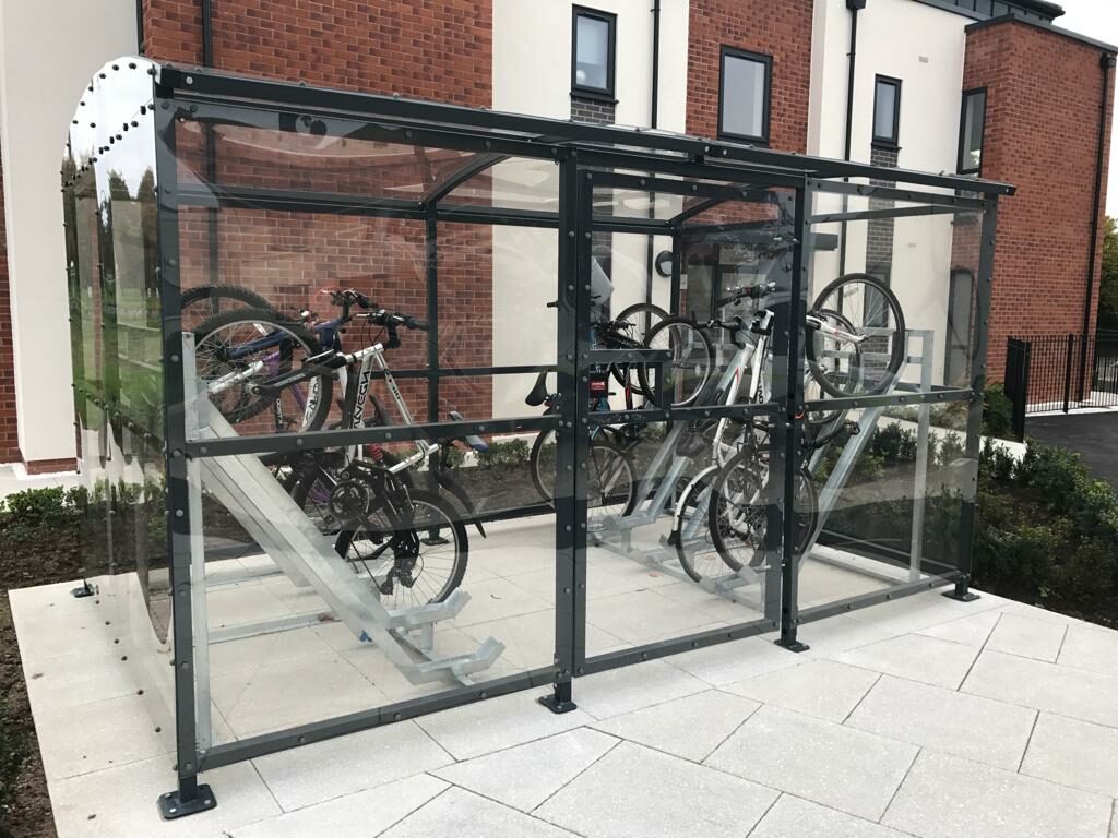 SECURE bike shelter