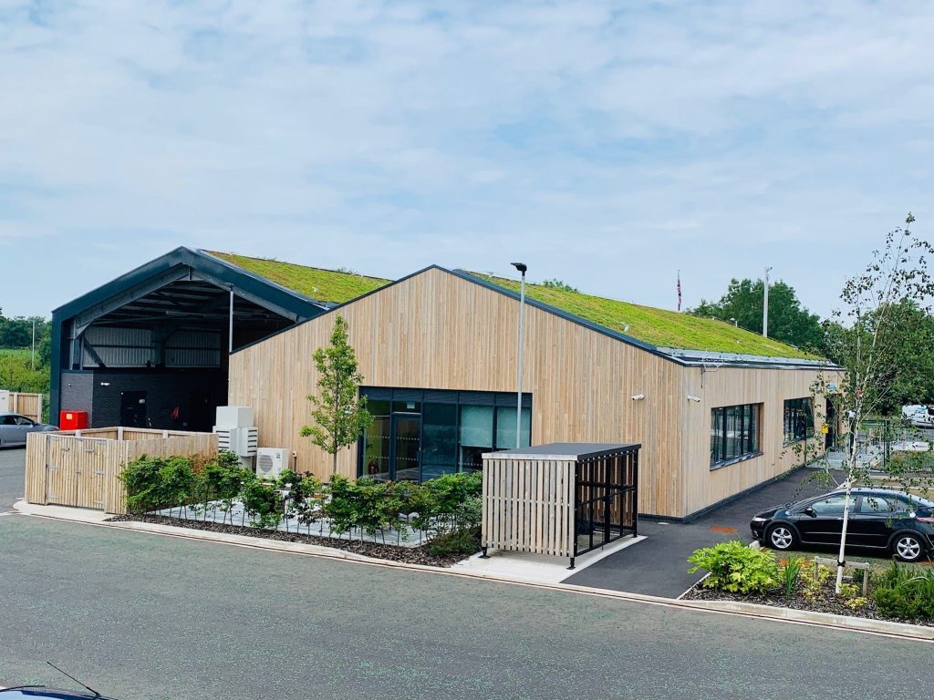 Secure Cycle Store's Trinity Timber Bike Shelter, housing Sheffield bike Stands with a mesh front and gate. All secured with a Digital combination lock for the amazing staff of St. Helens FIRE STATION.