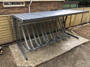 Secure Cycle Store Bespoke canopy, Fordwych Road , London.