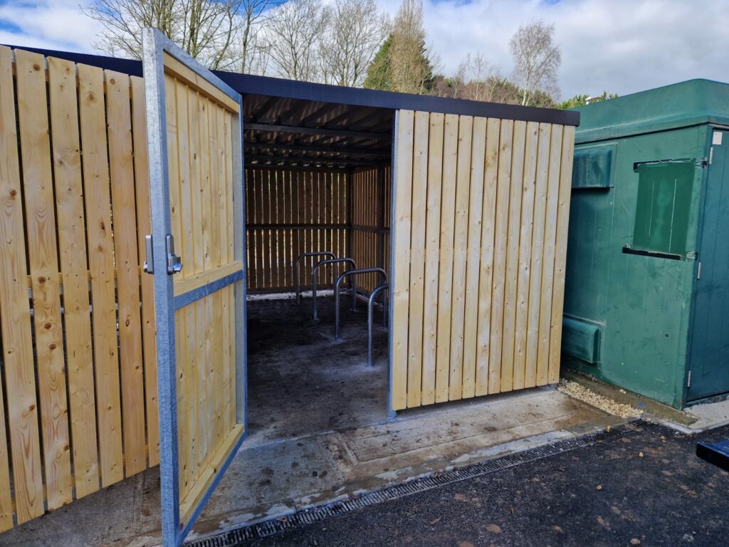 Sheffield Stand in Bike Shelter