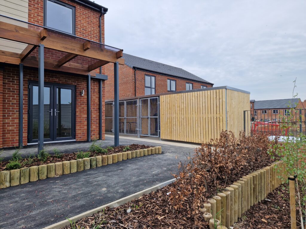 Combined Communal Bin and Bike Store