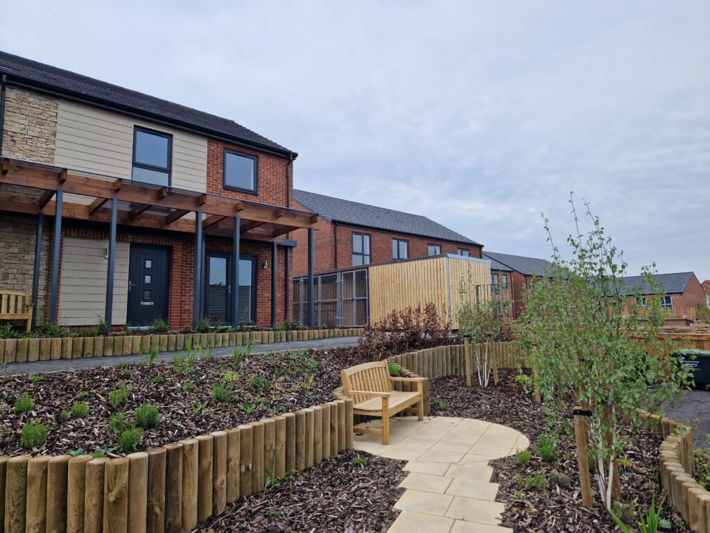 Combined Communal Bin and Bike Store