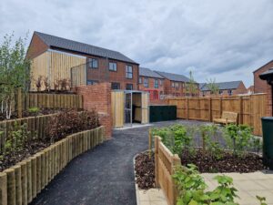 Combined Communal Bin and Bike Store