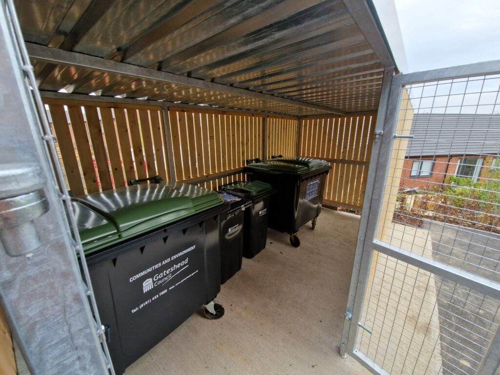 Euro and standard wheelie bins