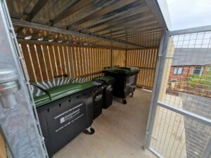 Euro and standard wheelie bins