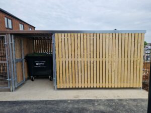 Combined Communal Bin and Bike Store