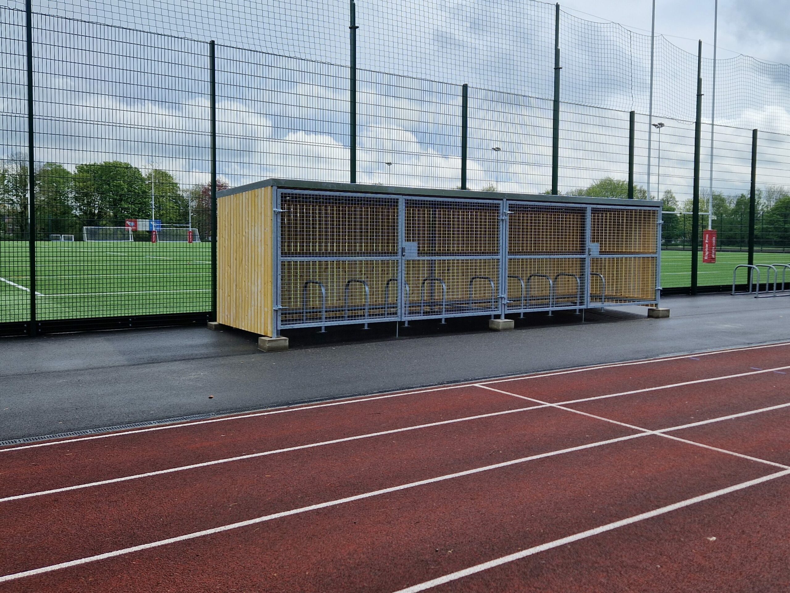 Trinity Timber Cycle Shelter Installation York St John University UK