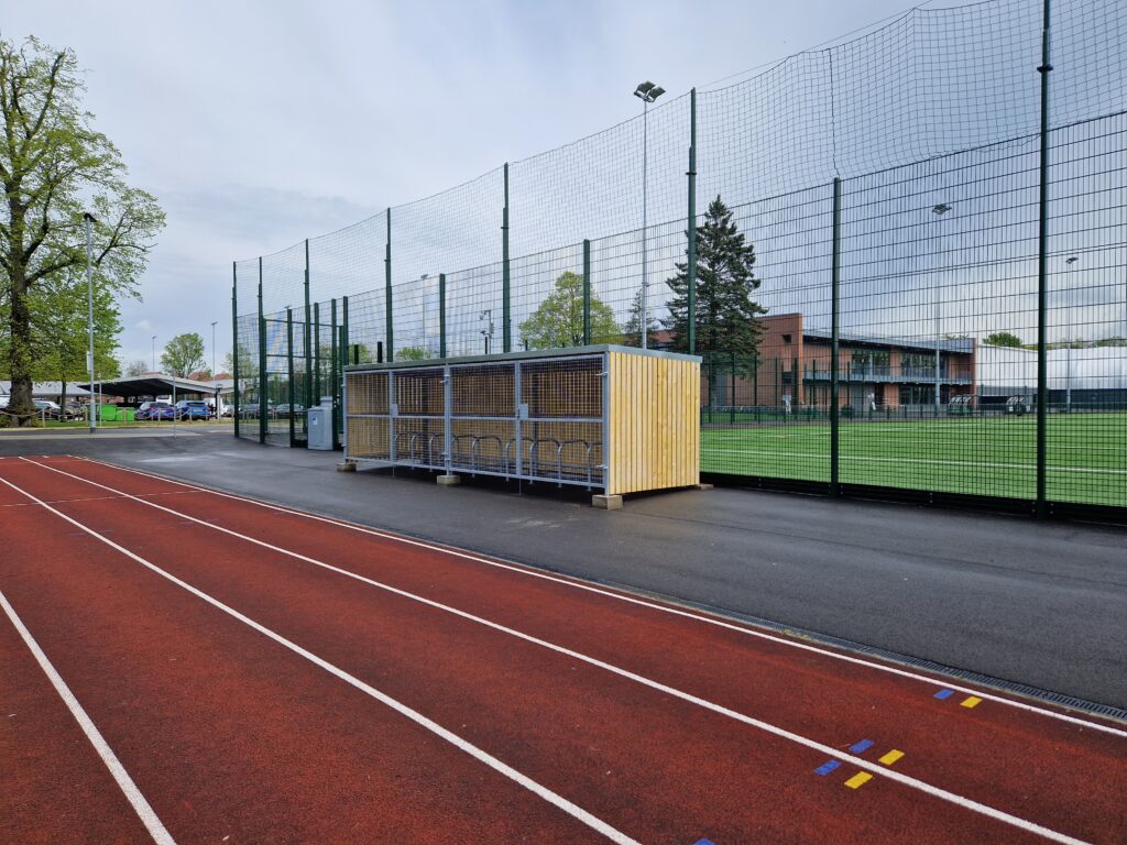 Trinity Timber Cycle Shelter Installation York St John University UK