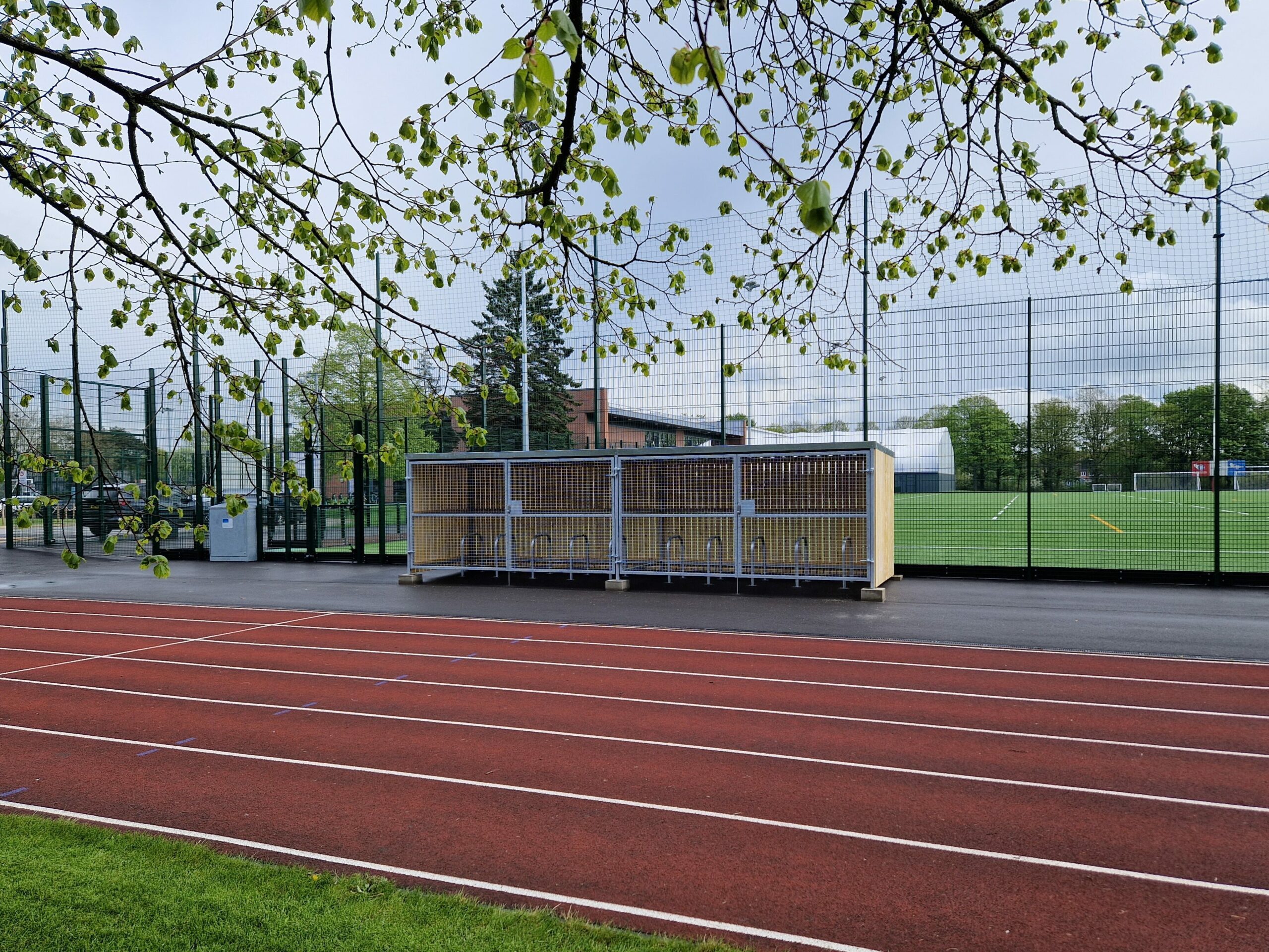 Trinity Timber Cycle Shelter Installation York St John University UK