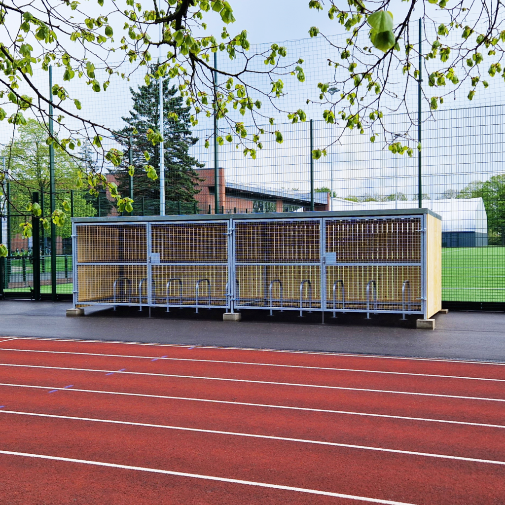 Trinity Timber Cycle Shelter Installation York St John University UK