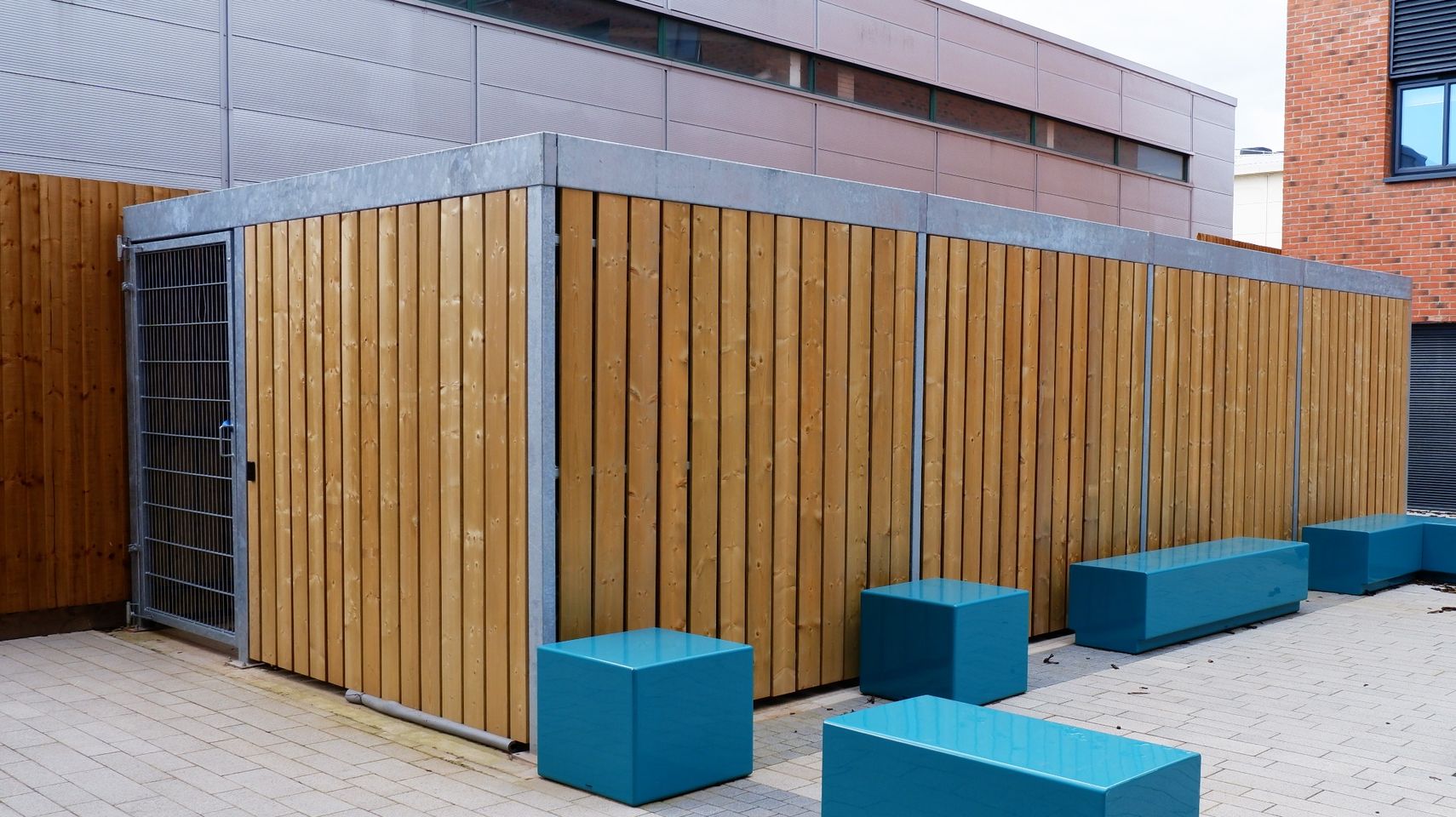 Cubic Wooden Bike Shelter