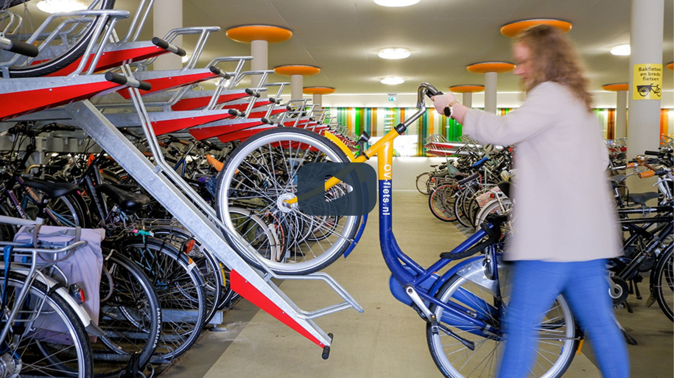 Klaverfietsparkeren premium2ParkUp Gas-Assisted Two-tier system