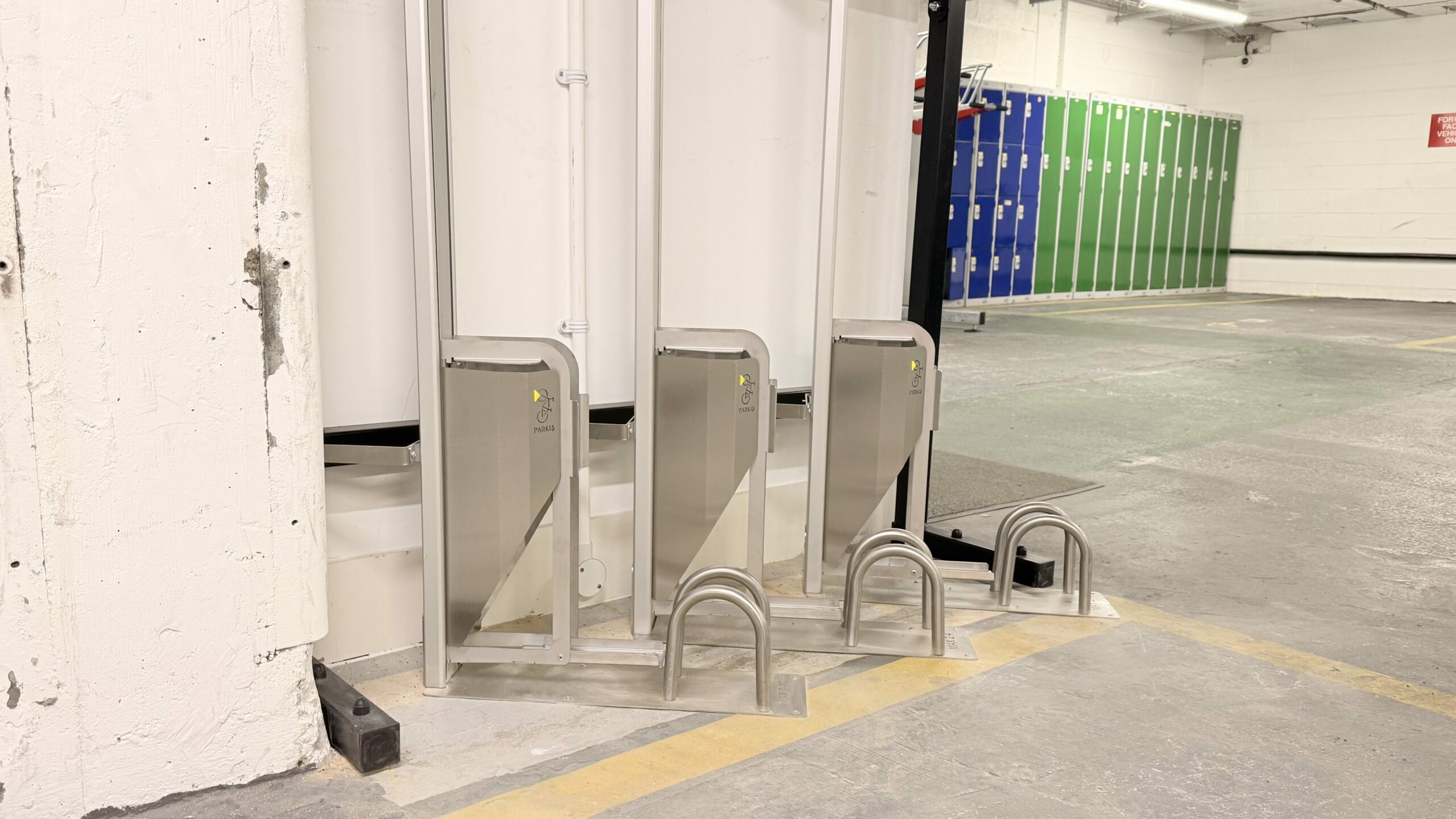 Locking loop included for extra safety. Ground fixing for added security.