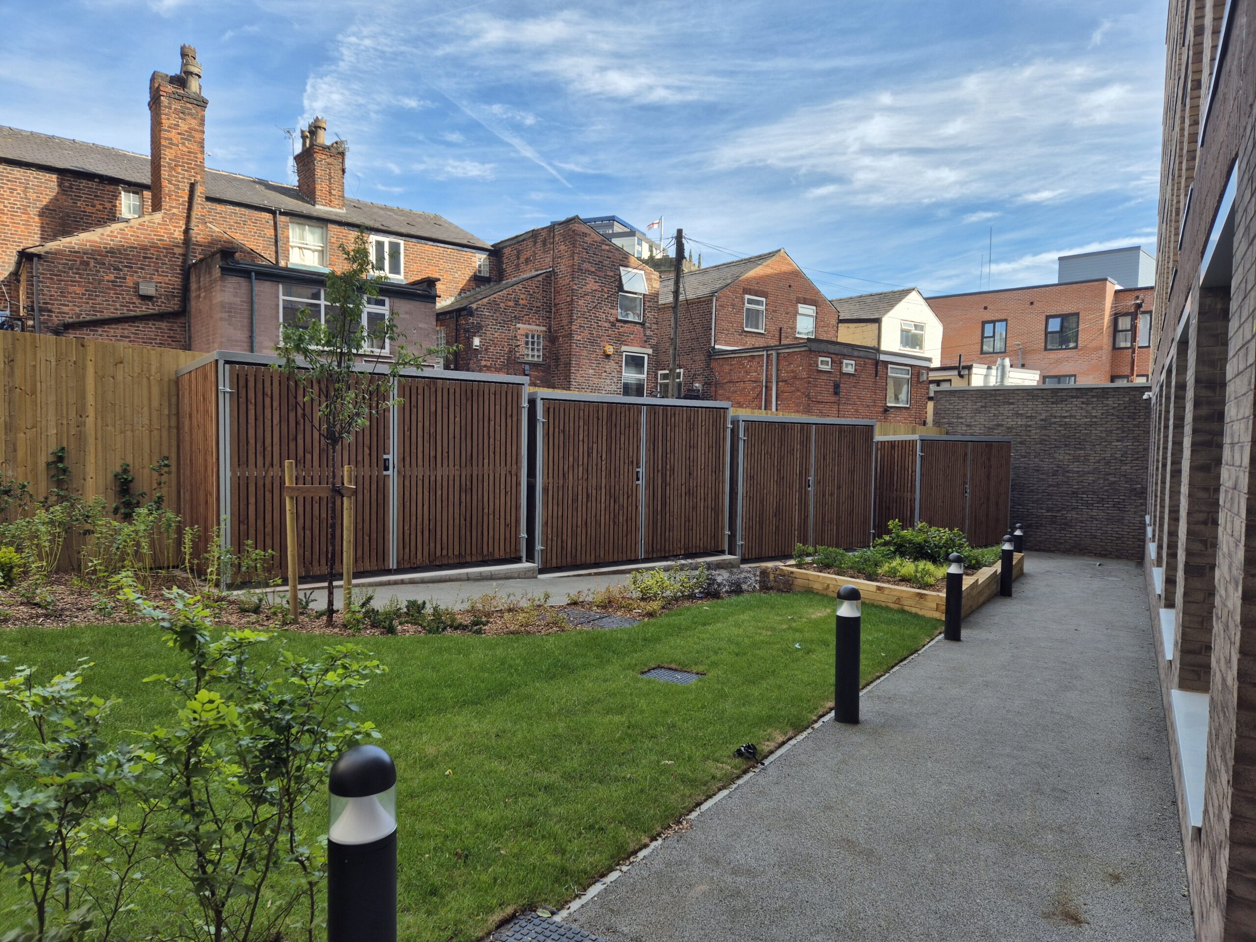 Timber Clad Two-Tier Cycle Shelter Installation | Eccles, Manchester thumbnail