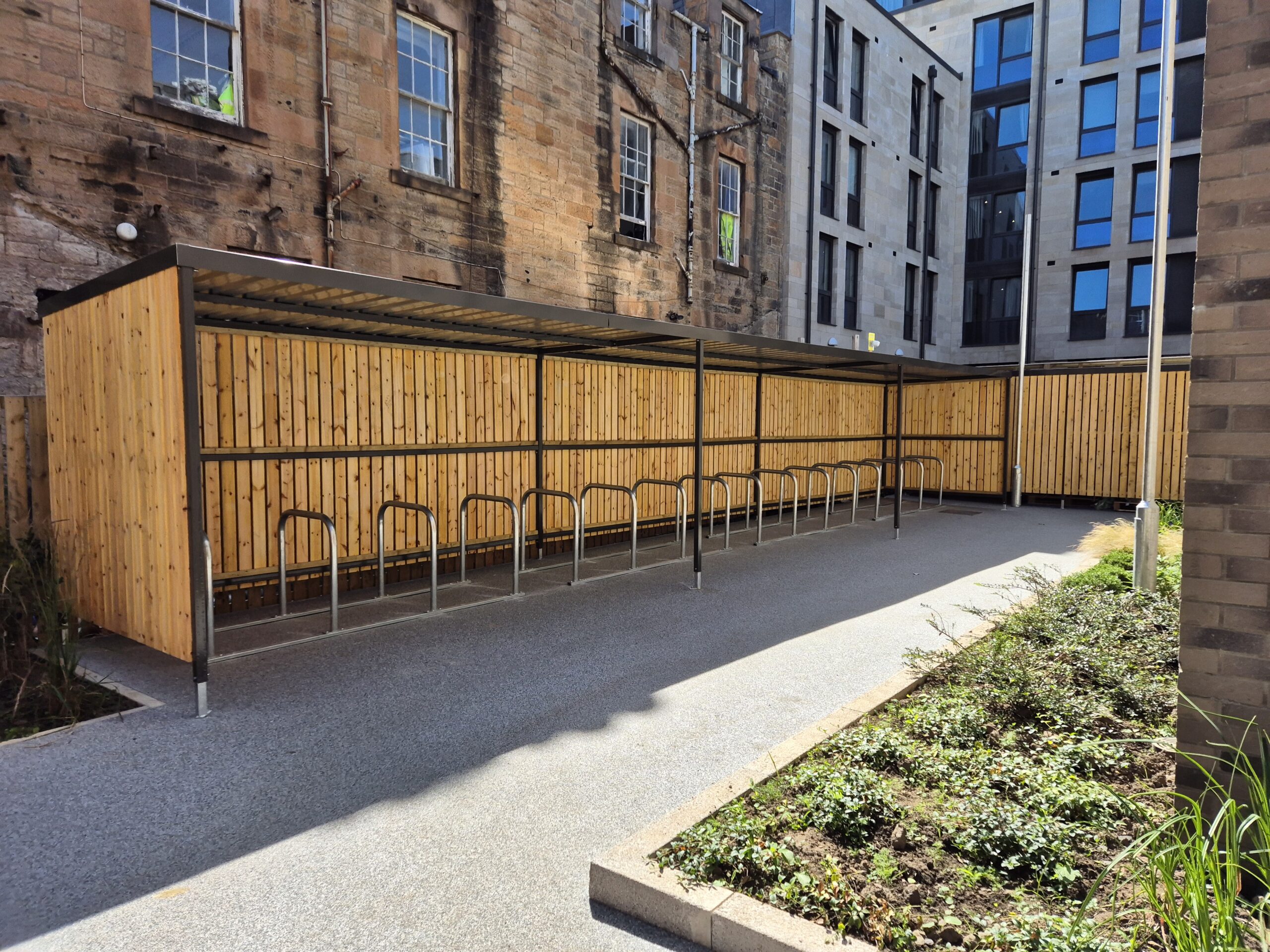 Wood Finish Options For Bike Shelters