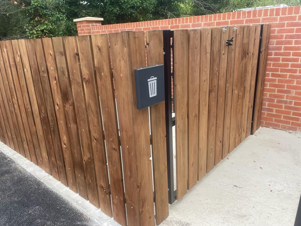 Bin Storage within a residential setting.