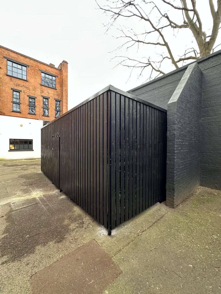 Bespoke Timber-Clad Cycle Shelter Installation