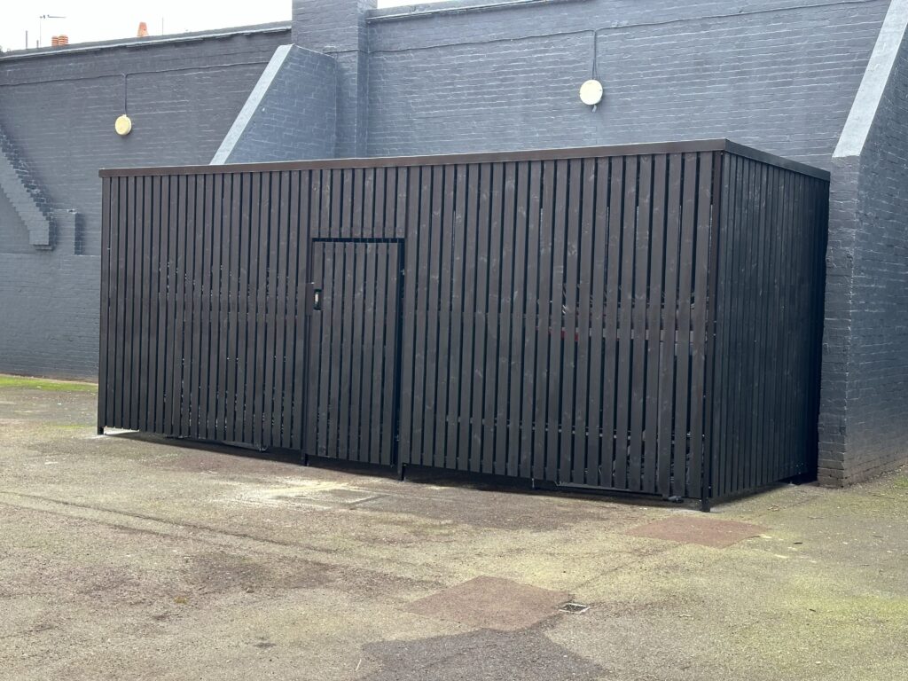 Bespoke Timber-Clad Cycle Shelter Installation
