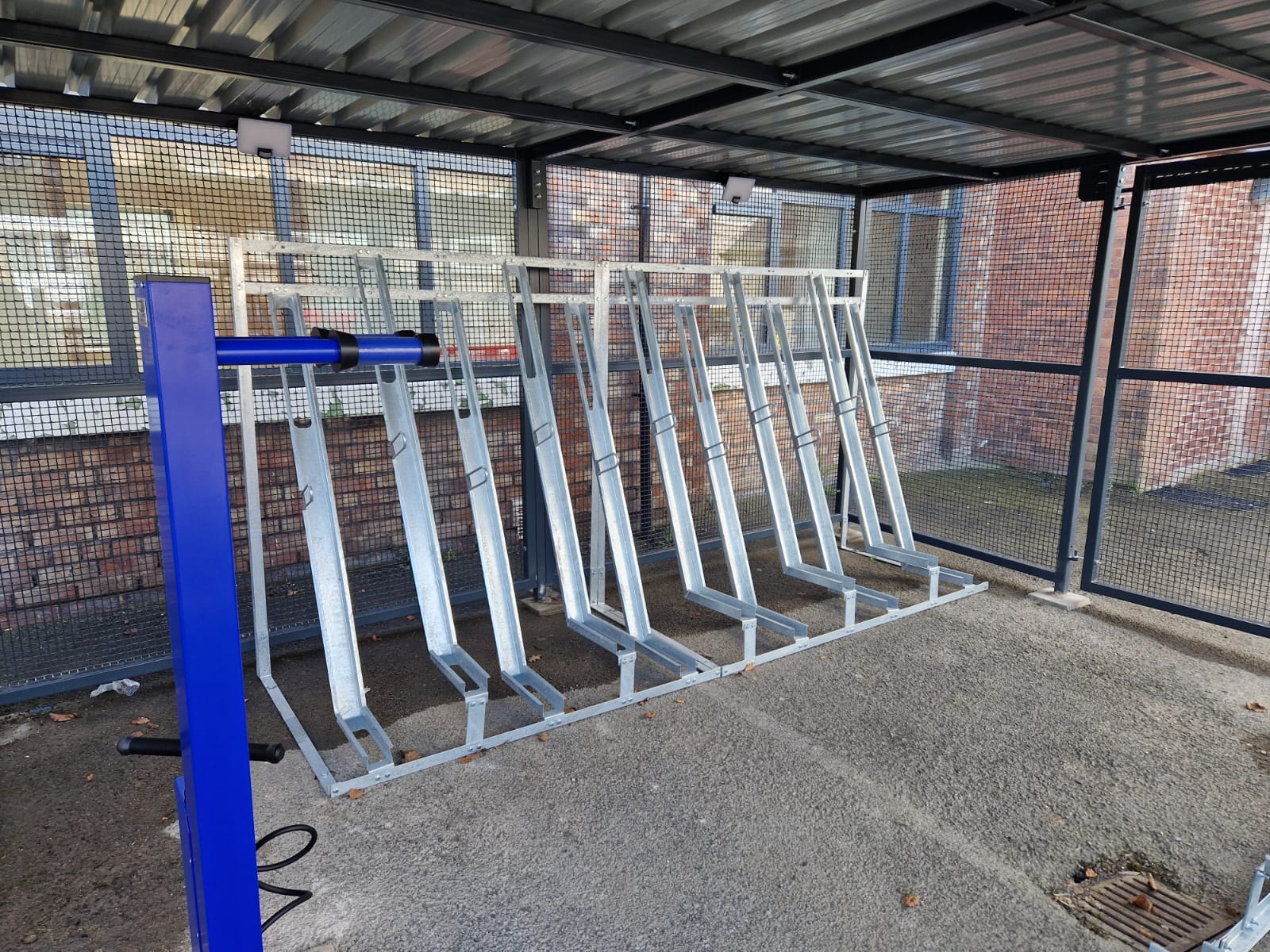 Semi-Vertical Cycle Racks,