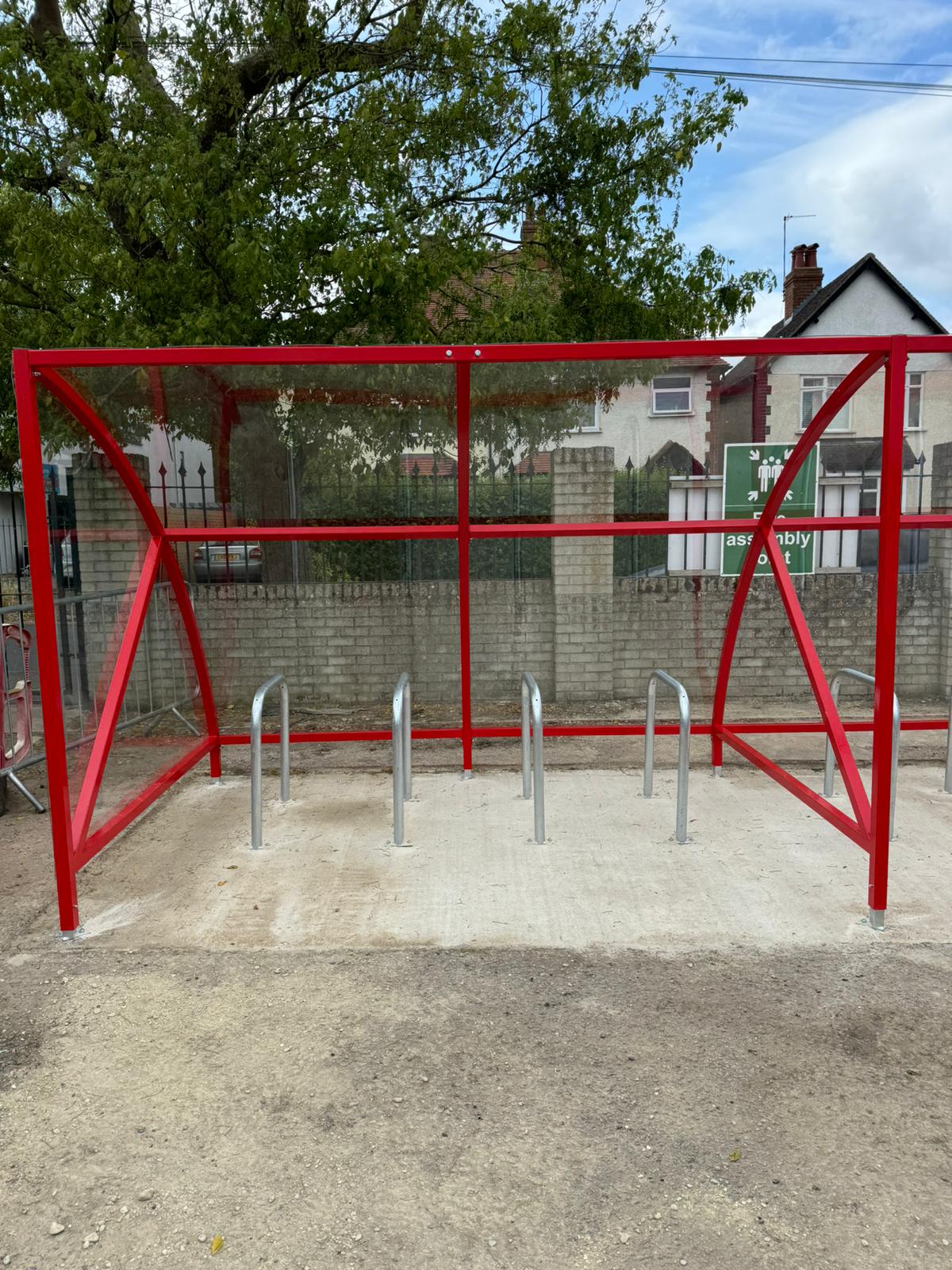 At Cheltenham Town Football Club’s EV Charging Points Stadium, the need for well-designed, secure, and visually cohesive cycle parking was clear. With sustainability and accessibility becoming increasingly important for modern venues