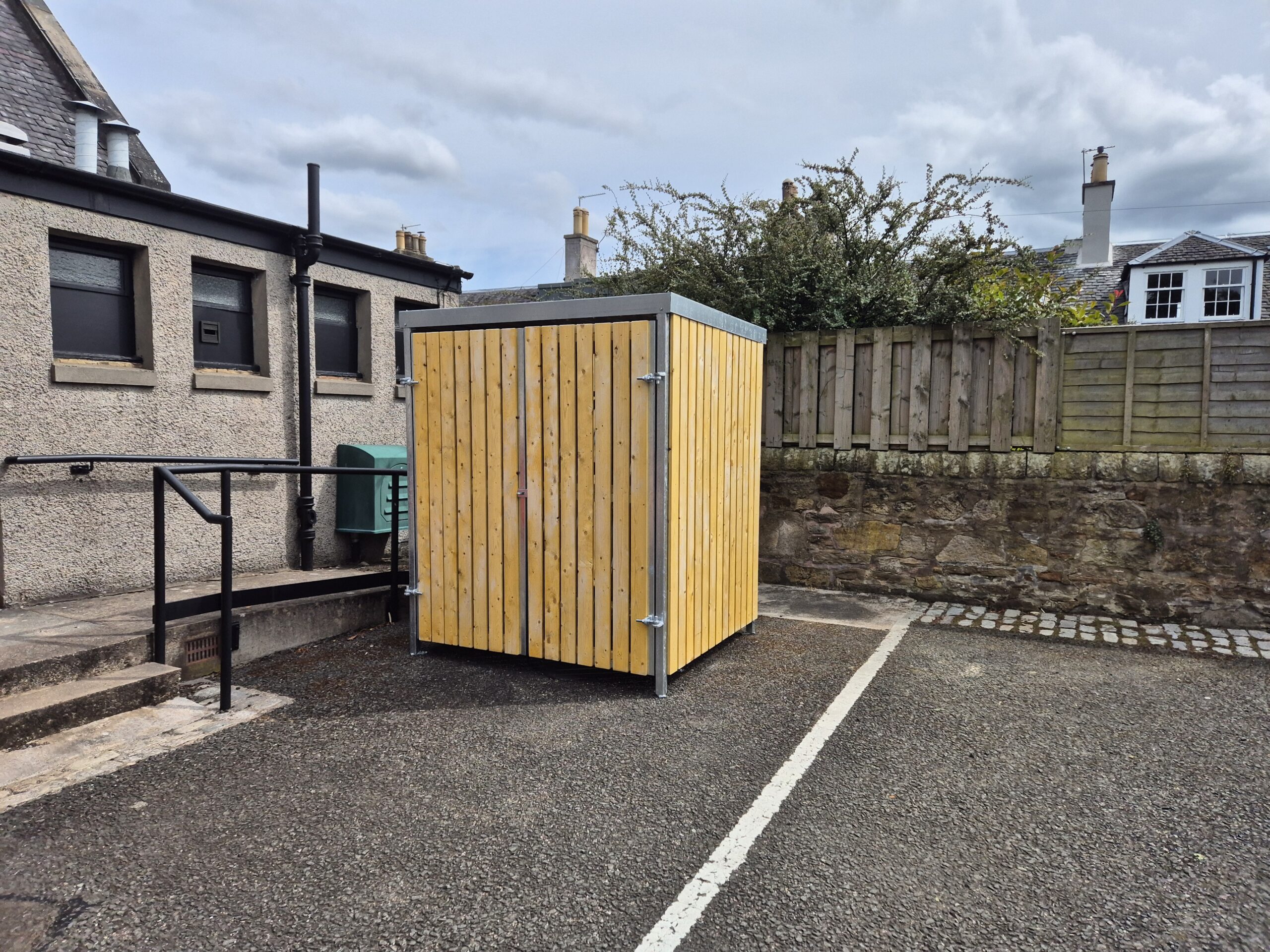 Bespoke Timber-Clad Cycle Shelter Installation