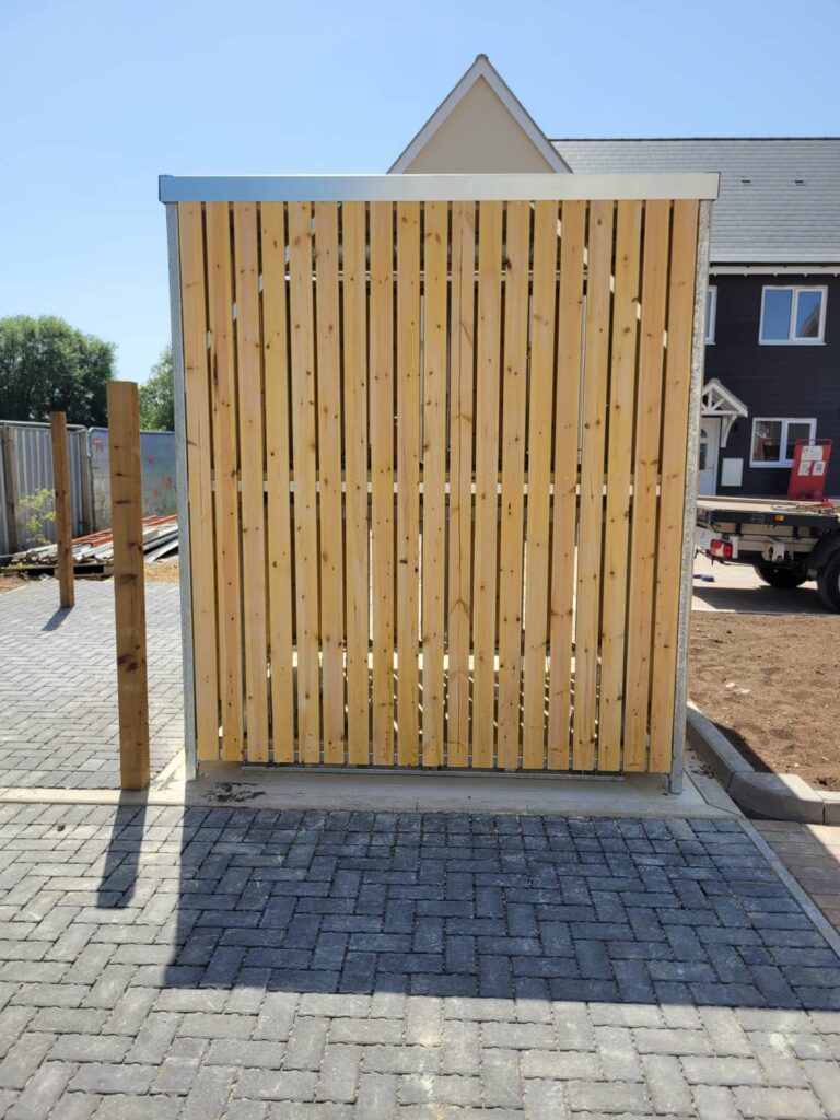 Timber Clad Cycle Shelter 