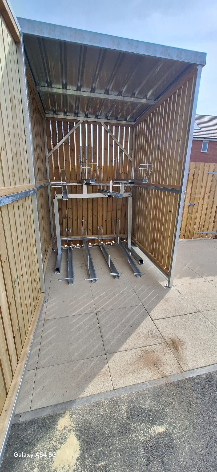 Desborough UK | Two Tier Timber Clad Cycle Shelter