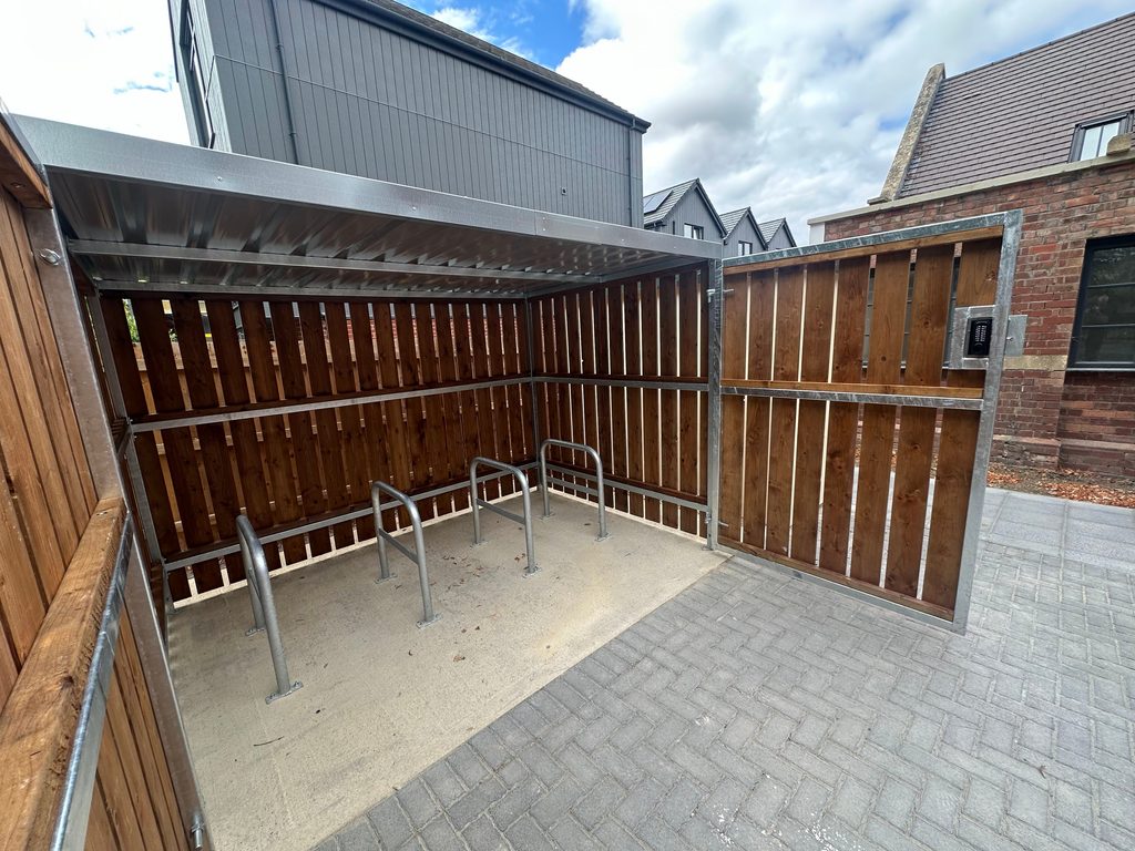 double swing gate fitted with a digit combination lock and drop bolt,