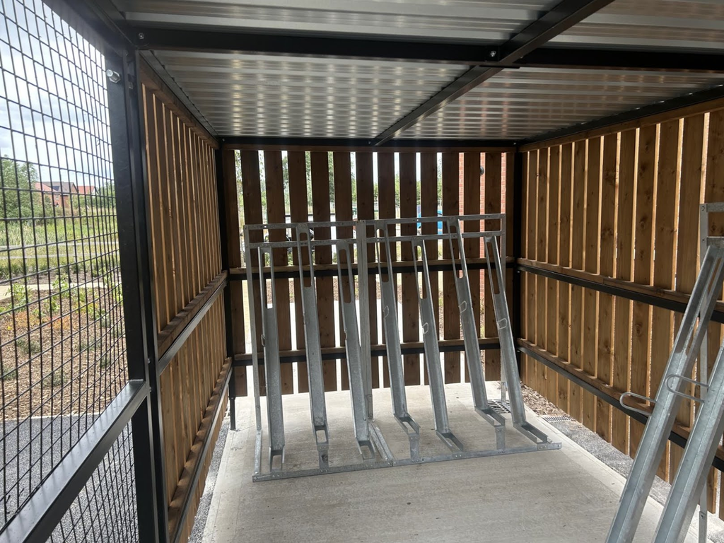 Semi-Vertical Cycle Racks