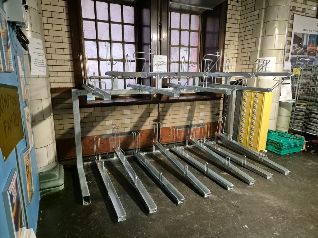 increase capacity while creating a neater, more user-friendly cycle store for staff 